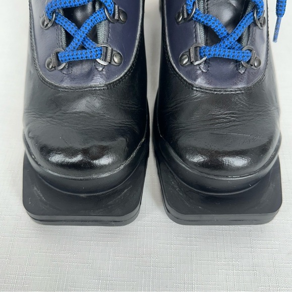 Merrell Women’s size 6.5 Nordic Black Blue Leather Back Cross Country Ski Boots - Picture 4 of 16